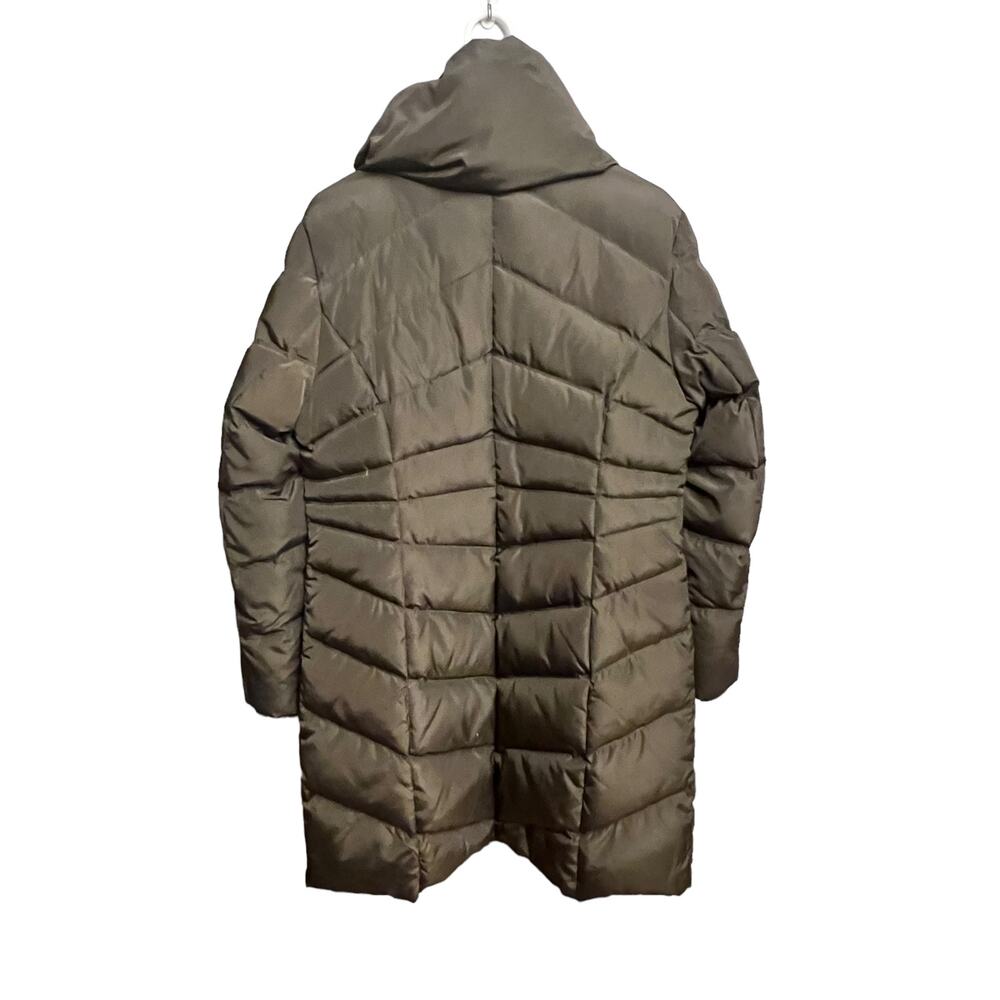 Jessica Simpson Down Puffer Coat Olive Green Size Large - Picture 3 of 16